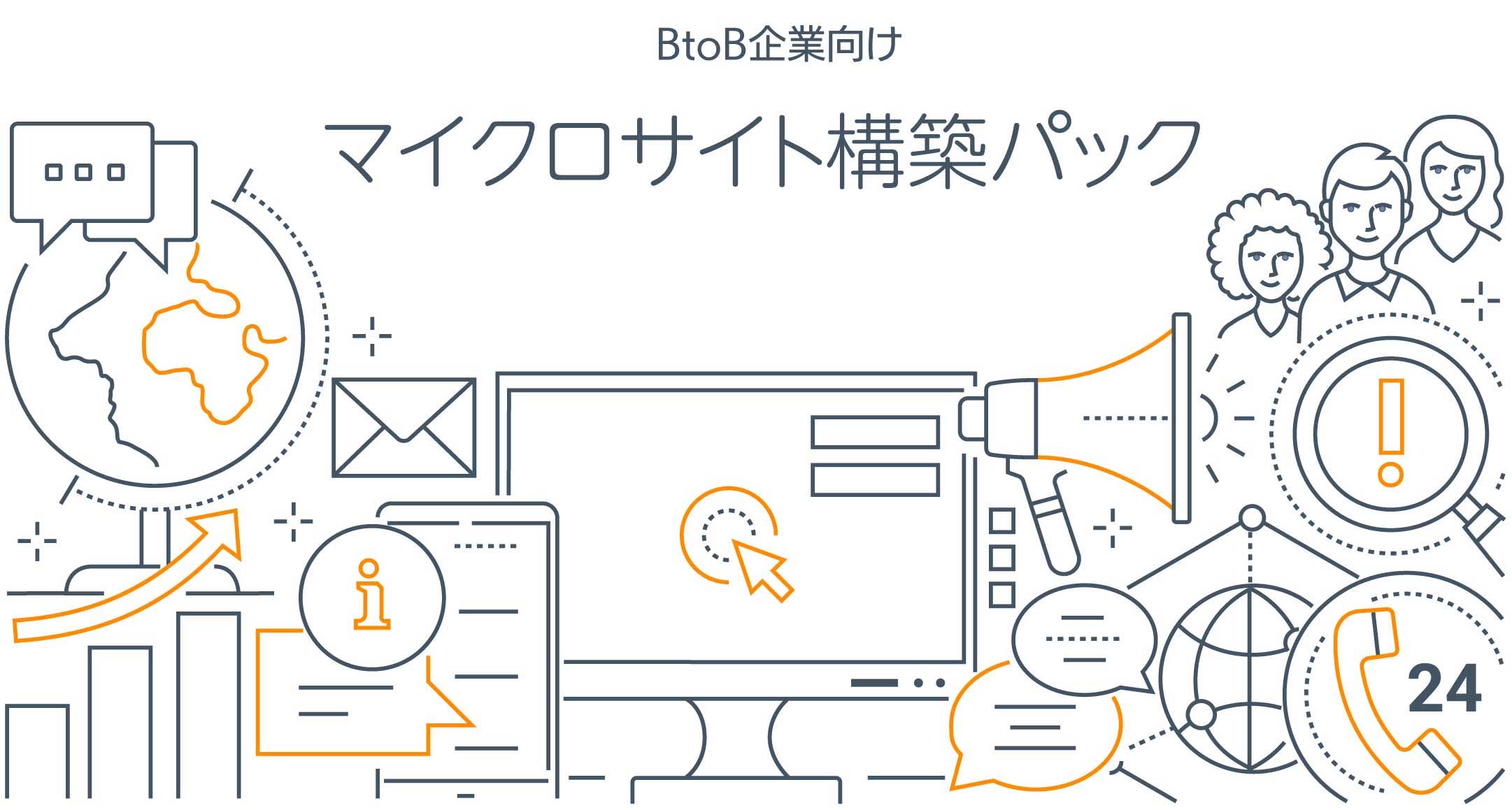 ガイアックスの「BtoB企業向けマイクロサイト構築パック」